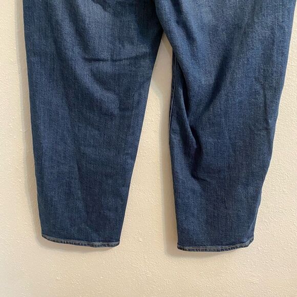 Old Navy 18P Relaxed Fit Dark Patchwork Jeans OG Loose, Cottagecore Chic OF-3 - Picture 6 of 10